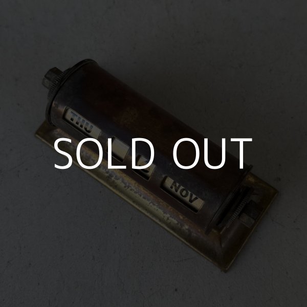 画像6: VINTAGE ANTIQUE CALENDAR ヴィンテージ アンティーク 万年カレンダー 卓上カレンダー / コレクタブル インテリア ブラス 文具 真鍮 雑貨 小物 アメリカ USA (1) (6)