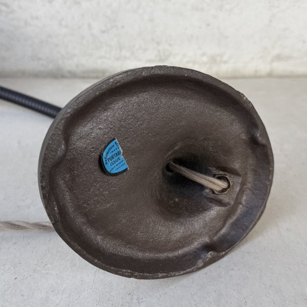 画像9: VINTAGE ANTIQUE DESKLAMP GE ヴィンテージ アンティーク デスクランプ スタンドライト 卓上ライト テーブルランプ 照明 / グースネック アイアン E26 店舗什器 アメリカ (2) (9)