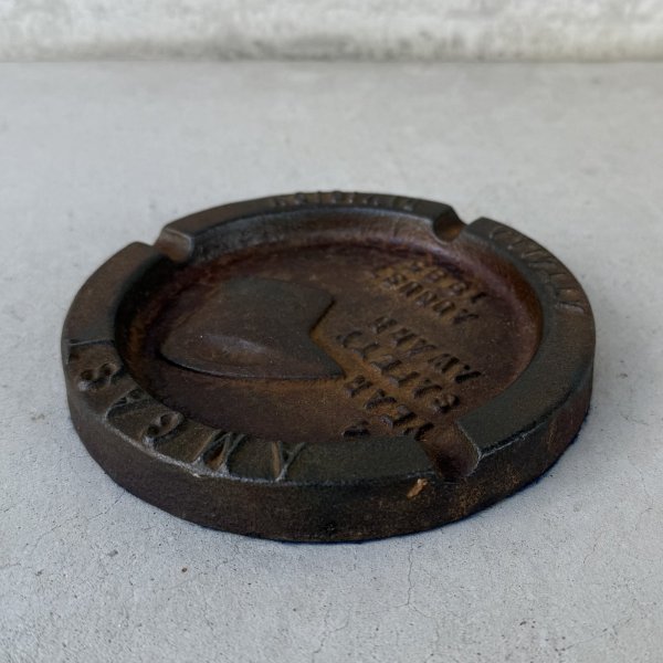 画像4: VINTAGE ANTIQUE ASHTRAY ヴィンテージ アンティーク アッシュトレイ 灰皿  / コレクタブル アドバタイジング オブジェ プレート キャストアイアン 企業物 鋳物 小物 アメリカ (4)