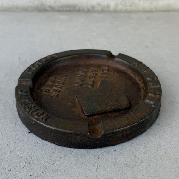 画像5: VINTAGE ANTIQUE ASHTRAY ヴィンテージ アンティーク アッシュトレイ 灰皿  / コレクタブル アドバタイジング オブジェ プレート キャストアイアン 企業物 鋳物 小物 アメリカ (5)