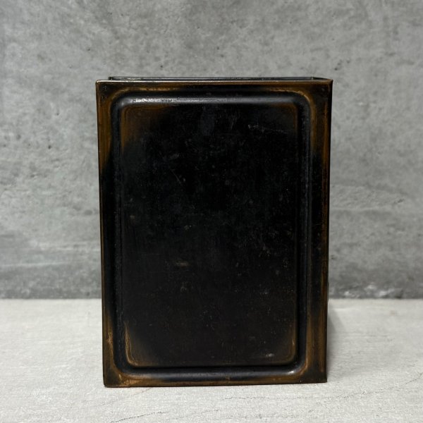 画像3: VINTAGE ANTIQUE COIN BANK JAPANNED U.S.BANK NOTE CO. ヴィンテージ アンティーク コインバンク マネーバンク 貯金箱 ジャパンド ジャパンフィニッシュ / コレクタブル アドバタイジング オブジェ インテリア ノベルティー 銀行 アメリカ USA  (3)