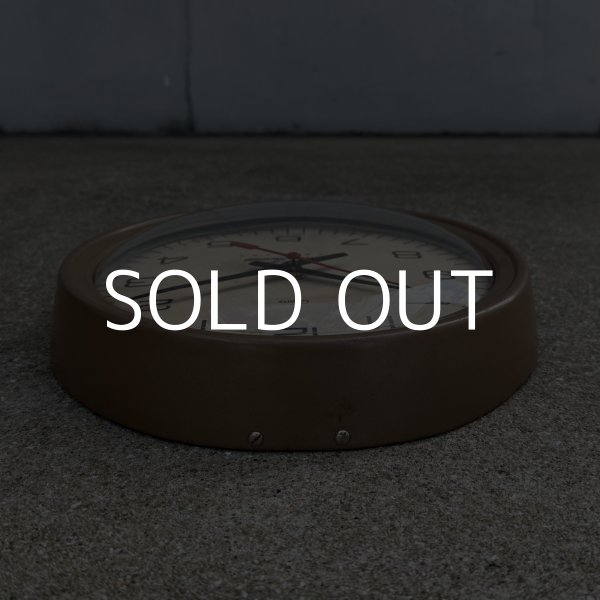 画像4: VINTAGE ANTIQUE WALL CLOCK SETH THOMAS ヴィンテージ アンティーク ウォールクロック 壁掛け時計 セストーマス / スクールクロック アイアン 鉄 小 丸型 店舗什器 アメリカ (4)