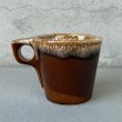 画像2: VINTAGE ANTIQUE HULL POTTERY MUGCUP ヴィンテージ アンティーク ハル マグカップ コップ 食器 陶器 / コーヒーカップ  ブラウン 茶色 カフェ 喫茶店 店舗什器 アメリカ (5) (2)