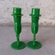 画像3: VINTAGE ANTIQUE PLANTERS MR PEANUT ヴィンテージ アンティーク ミスターピーナッツ ソルト＆ペッパー 塩胡椒入れ / コレクタブル キャラクター オブジェ ディスプレイ 緑色 雑貨 企業物 アメリカ (3)