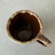 画像5: VINTAGE ANTIQUE POTTERY MUGCUP ヴィンテージ アンティーク マグカップ コップ 食器 陶器 / コーヒーカップ  ブラウン 茶色 楓 カフェ 喫茶店 店舗什器 アメリカ (8) (5)