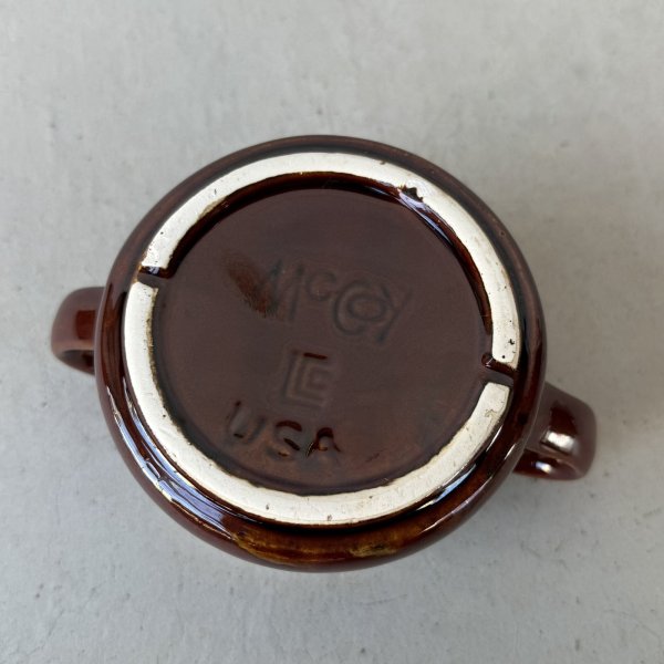 画像6: VINTAGE ANTIQUE MCCOY SOUPCUP BOWL ヴィンテージ アンティーク マッコイ スープカップ スープマグ ボウル 食器 陶器 / ブラウン 茶色 カフェ 喫茶店 店舗什器 アメリカ (9) (6)