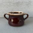 画像1: VINTAGE ANTIQUE MCCOY SOUPCUP BOWL ヴィンテージ アンティーク マッコイ スープカップ スープマグ ボウル 食器 陶器 / ブラウン 茶色 カフェ 喫茶店 店舗什器 アメリカ (9) (1)