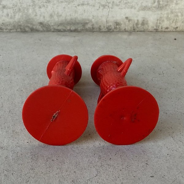 画像6: VINTAGE ANTIQUE PLANTERS MR PEANUT ヴィンテージ アンティーク ミスターピーナッツ ソルト＆ペッパー 塩胡椒入れ / コレクタブル キャラクター オブジェ ディスプレイ 赤色 雑貨 企業物 アメリカ (6)