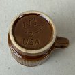 画像6: VINTAGE ANTIQUE POTTERY MUGCUP ヴィンテージ アンティーク マグカップ コップ 食器 陶器 / コーヒーカップ  ブラウン 茶色 楓 カフェ 喫茶店 店舗什器 アメリカ (6) (6)