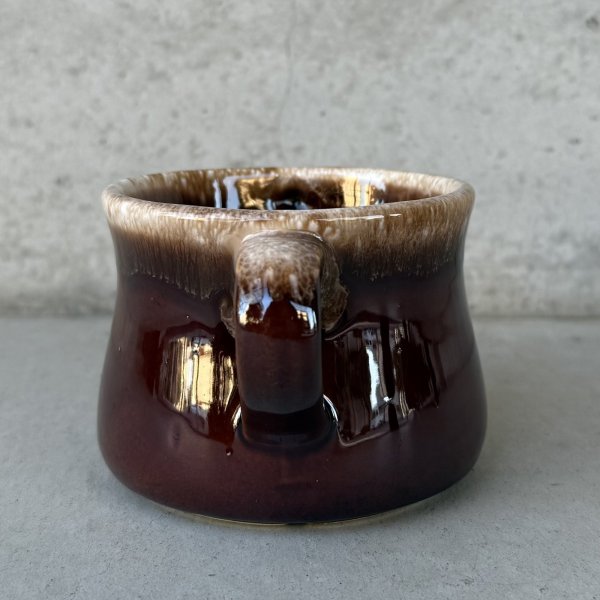 画像3: VINTAGE ANTIQUE MCCOY SOUPCUP BOWL ヴィンテージ アンティーク マッコイ スープカップ スープマグ ボウル 食器 陶器 / ブラウン 茶色 カフェ 喫茶店 店舗什器 アメリカ (9) (3)