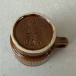 画像7: VINTAGE ANTIQUE POTTERY MUGCUP ヴィンテージ アンティーク マグカップ コップ 食器 陶器 / コーヒーカップ  ブラウン 茶色 楓 カフェ 喫茶店 店舗什器 アメリカ (7) (7)