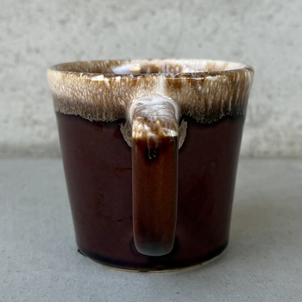画像3: VINTAGE ANTIQUE MCCOY POTTERY MUGCUP ヴィンテージ アンティーク マッコイ マグカップ コップ 食器 陶器 / コーヒーカップ  ブラウン 茶色 カフェ 喫茶店 店舗什器 アメリカ (3) (3)