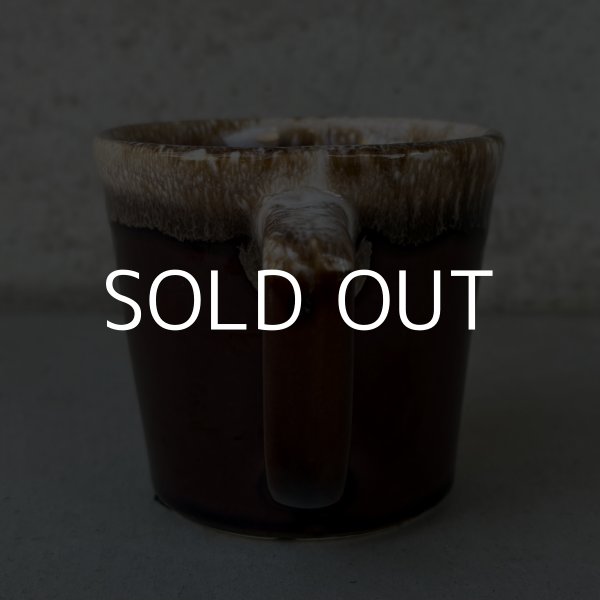 画像3: VINTAGE ANTIQUE MCCOY POTTERY MUGCUP ヴィンテージ アンティーク マッコイ マグカップ コップ 食器 陶器 / コーヒーカップ  ブラウン 茶色 カフェ 喫茶店 店舗什器 アメリカ (3) (3)