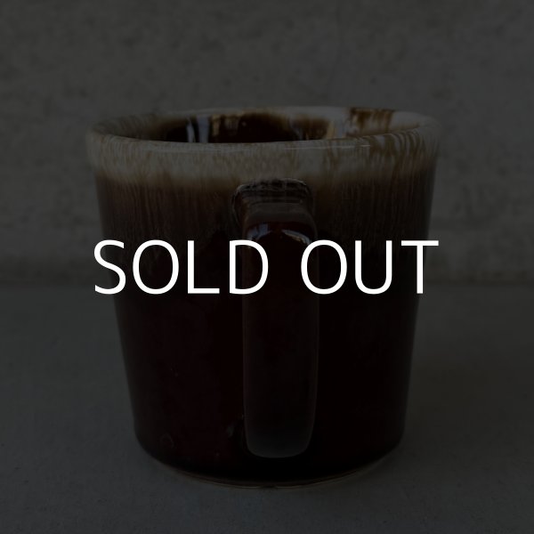 画像3: VINTAGE ANTIQUE MCCOY POTTERY MUGCUP ヴィンテージ アンティーク マッコイ マグカップ コップ 食器 陶器 / コーヒーカップ  ブラウン 茶色 カフェ 喫茶店 店舗什器 アメリカ (4) (3)