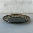 画像3: VINTAGE ANTIQUE PLATE POTTERY ヴィンテージ アンティーク プレート 皿 陶器 食器 / トレー 丸皿 ブラウン 茶色 カフェ 喫茶店 店舗什器 アメリカ USA (4) (3)
