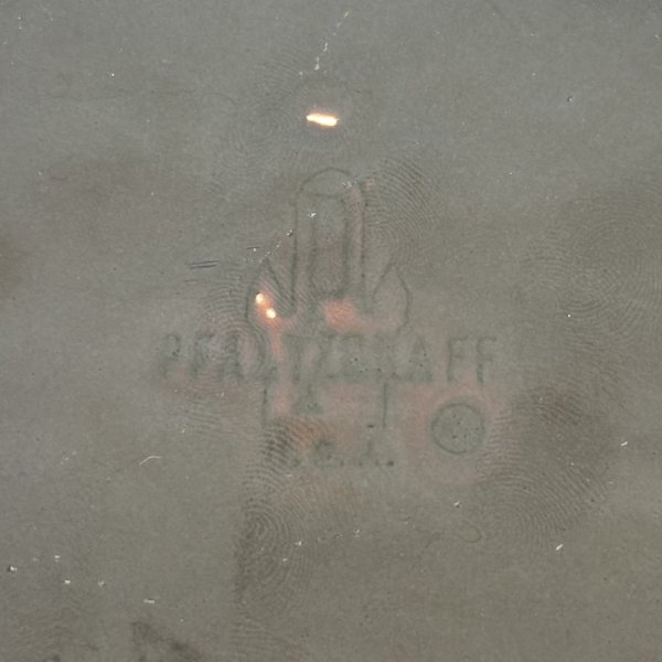 画像5: VINTAGE ANTIQUE PFALTZGRAFF PLATE POTTERY ヴィンテージ アンティーク ファルツグラフ プレート 皿 陶器 食器 / トレー 丸皿 ブラウン 茶色 カフェ 喫茶店 店舗什器 アメリカ USA (8) (5)