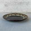 画像4: VINTAGE ANTIQUE PLATE POTTERY ヴィンテージ アンティーク プレート 皿 陶器 食器 / トレー 丸皿 ブラウン 茶色 カフェ 喫茶店 店舗什器 アメリカ USA (4) (4)
