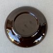 画像2: VINTAGE ANTIQUE PLATE POTTERY ヴィンテージ アンティーク プレート 皿 陶器 食器 / トレー 丸皿 ブラウン 茶色 カフェ 喫茶店 店舗什器 アメリカ USA (4) (2)