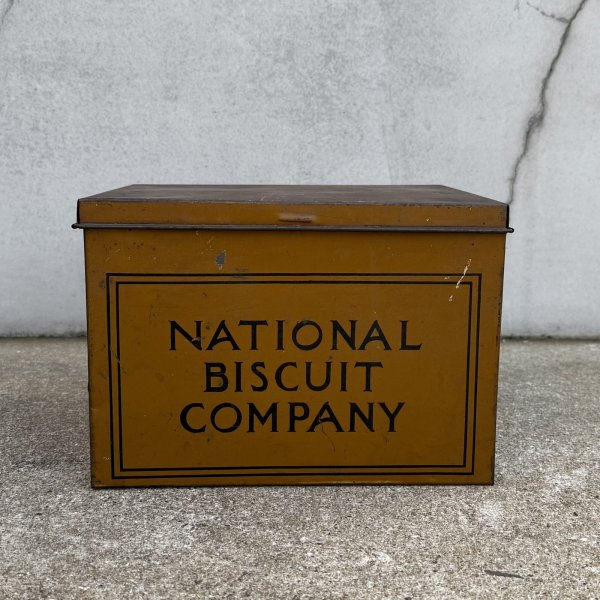 画像2: VINTAGE ANTIQUE NATIONAL BISCUIT CO. TIN CAN ヴィンテージ アンティーク ナビスコ 缶 ボックス 箱 / コレクタブル ビスケット アドバタイジング オブジェ ディスプレイ ブリキ 企業物 アメリカ (2)