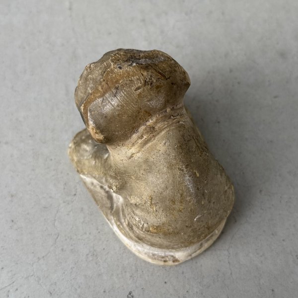 画像6: VINTAGE ANTIQUE CHALKWEAR BULLDOG ヴィンテージ アンティーク チョークウェア ブルドッグ オブジェ / コレクタブル ディスプレイ インテリア 犬 置物 動物 アメリカ (6)