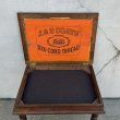 画像9: VINTAGE ANTIQUE SIDE TABLE J.&P.COATS' THREAD ヴィンテージ アンティーク サイドテーブル / コレクタブル ディスプレイ アドバタイジング 陳列棚 飾り棚 木製 家具 店舗什器  企業物 (9)