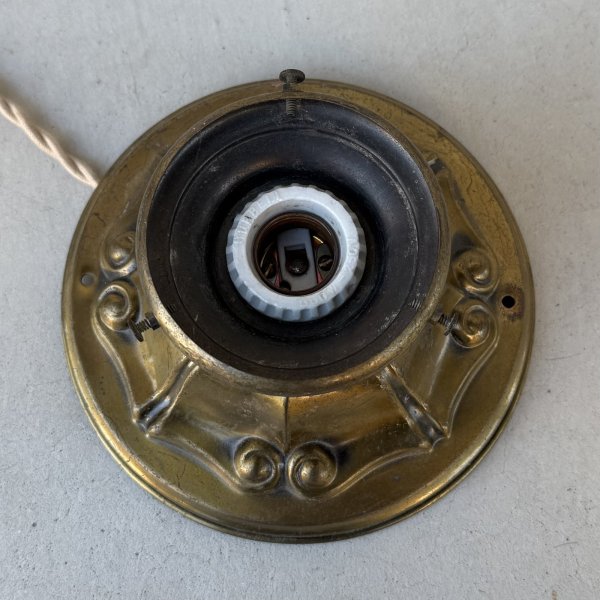 画像6: VINTAGE ANTIQUE LIGHTING ヴィンテージ アンティーク  シーリングライト 天井照明  / ライト ランプ ガラスシェード インテリア 電気 ショップ 店舗什器 E26 アメリカ (6)