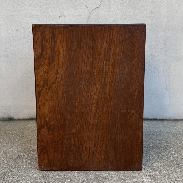 画像3: アンティーク 昭和レトロ 古道具 小引き出し 棚 チェスト / レターケース 書類入れ ５段 木製 収納 家具 古民家 蔵 うぶだし (3)