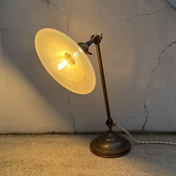 画像10: VINTAGE ANTIQUE FARIES DESKLAMP STANDLIGHT ヴィンテージ アンティーク フェアリーズ デスクライト スタンドライト 卓上照明 / コレクタブル テーブルランプ ブラス 真鍮 E26 店舗什器 BE アメリカ (10)