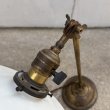 画像6: VINTAGE ANTIQUE FARIES DESKLAMP STANDLIGHT ヴィンテージ アンティーク フェアリーズ デスクライト スタンドライト 卓上照明 / コレクタル テーブルランプ ブラス ミルクガラスシェード 真鍮 E26 店舗什器 アメリカ  (6)
