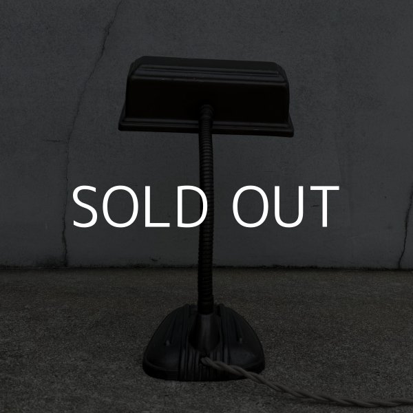 画像3: VINTAGE ANTIQUE DESKLAMP ヴィンテージ アンティーク デスクランプ スタンドライト 卓上ライト テーブルランプ 照明 / グースネック アイアン 鉄 店舗什器 アメリカ (3)