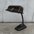 画像1: VINTAGE ANTIQUE DESKLAMP ヴィンテージ アンティーク デスクランプ スタンドライト 卓上ライト テーブルランプ 照明 / グースネック アイアン 鉄 店舗什器 アメリカ (1)