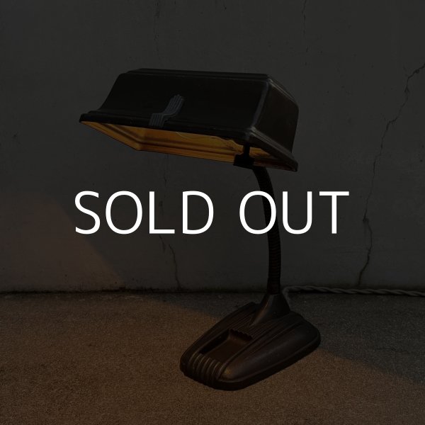 画像11: VINTAGE ANTIQUE DESKLAMP ヴィンテージ アンティーク デスクランプ スタンドライト 卓上ライト テーブルランプ 照明 / グースネック アイアン 鉄 店舗什器 アメリカ (11)