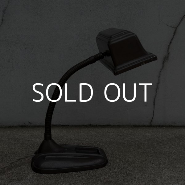 画像4: VINTAGE ANTIQUE DESKLAMP ヴィンテージ アンティーク デスクランプ スタンドライト 卓上ライト テーブルランプ 照明 / グースネック アイアン 鉄 店舗什器 アメリカ (4)