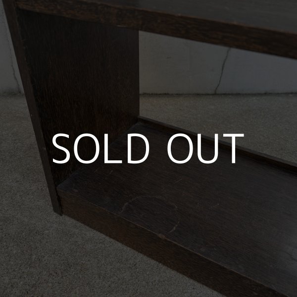 画像8: ANTIQUE VINTAGE アンティーク ヴィンテージ 昭和レトロ 古道具 くさび棚 楔棚 本棚 / 木製 収納 4段 棚 家具 古家具 古民家 蔵 うぶだし (8)