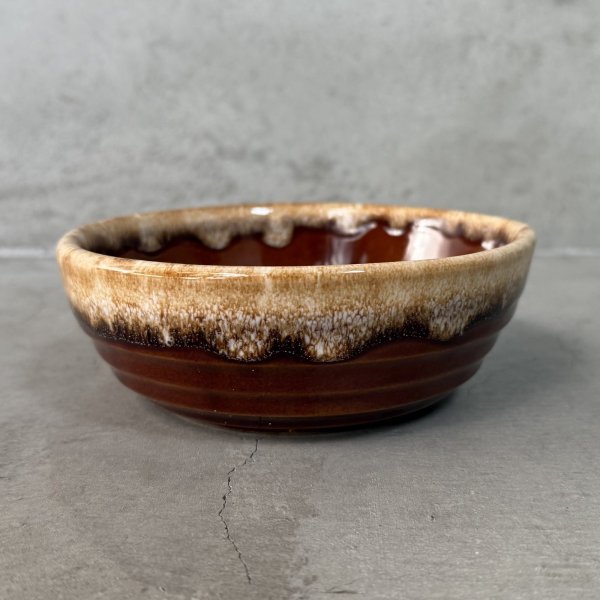 画像5: VINTAGE ANTIQUE BOWL ヴィンテージ アンティーク ボウル 食器 陶器 /  ブラウン 茶色 カフェ 喫茶店 店舗什器 アメリカ A (5)