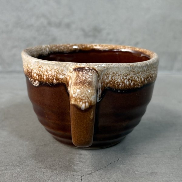 画像8: VINTAGE ANTIQUE CUP AND SAUCER ヴィンテージ アンティーク カップ＆ソーサー マグ 食器 陶器 / コーヒーカップ ブラウン 茶色 カフェ 喫茶店 店舗什器 アメリカ b (8)