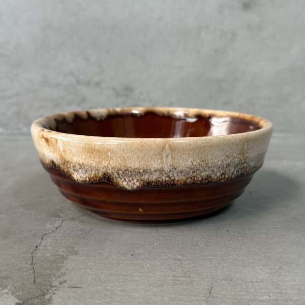 画像5: VINTAGE ANTIQUE BOWL ヴィンテージ アンティーク ボウル 食器 陶器 /  ブラウン 茶色 カフェ 喫茶店 店舗什器 アメリカ B (5)