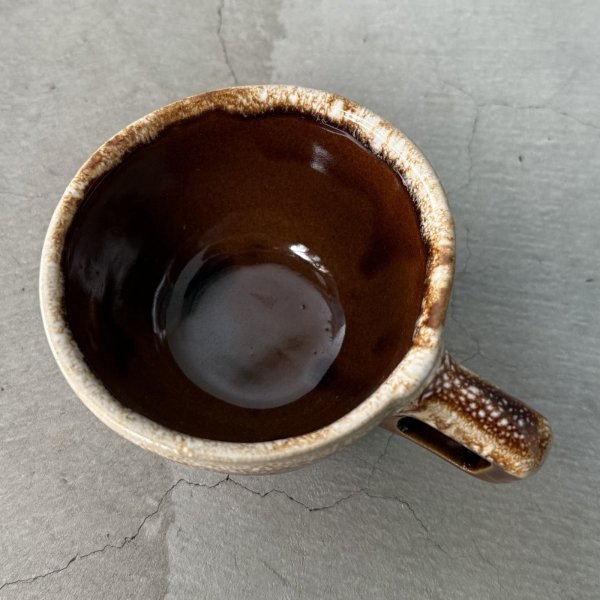 画像4: VINTAGE ANTIQUE CUP AND SAUCER ヴィンテージ アンティーク カップ＆ソーサー マグ 食器 陶器 / コーヒーカップ ブラウン 茶色 カフェ 喫茶店 店舗什器 アメリカ a (4)