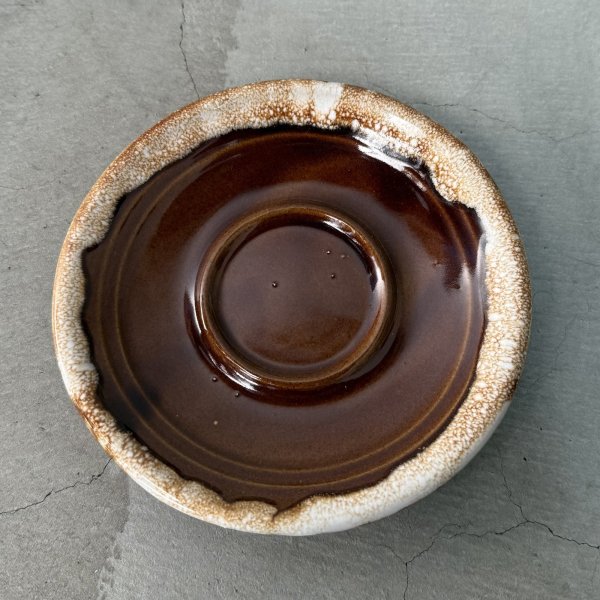 画像2: VINTAGE ANTIQUE CUP AND SAUCER ヴィンテージ アンティーク カップ＆ソーサー マグ 食器 陶器 / コーヒーカップ ブラウン 茶色 カフェ 喫茶店 店舗什器 アメリカ a (2)