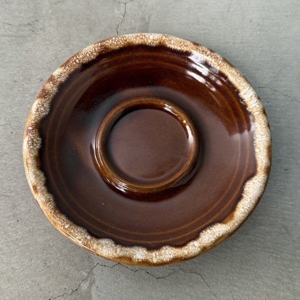 画像2: VINTAGE ANTIQUE CUP AND SAUCER ヴィンテージ アンティーク カップ＆ソーサー マグ 食器 陶器 / コーヒーカップ ブラウン 茶色 カフェ 喫茶店 店舗什器 アメリカ b (2)