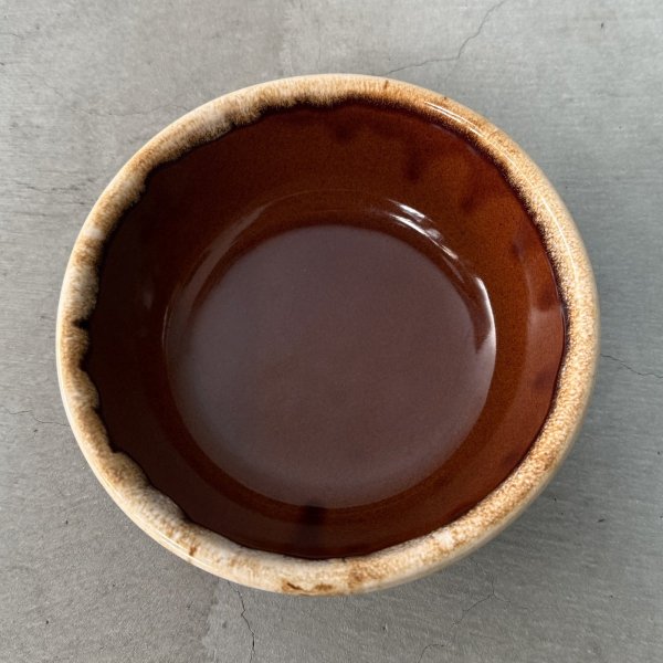 画像6: VINTAGE ANTIQUE BOWL ヴィンテージ アンティーク ボウル 食器 陶器 /  ブラウン 茶色 カフェ 喫茶店 店舗什器 アメリカ B (6)