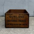 画像3: VINTAGE ANTIQUE WOOD CRATE WOODEN BOX SUNLAND ヴィンテージ アンティーク ウッドボックス 木箱 / コレクタブル 収納 ケース アドバタイジング 店舗什器 アメリカ  (3)