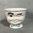 画像1: VINTAGE ANTIQUE BAILEYS SUGAR POT ヴィンテージ アンティーク ベイリーズ フェイスカップ シュガーポット / コレクタブル オブジェ ティーカップ マグカップ ノベルティ 1996年限定 陶器 食器 雑貨 B (1)