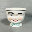 画像1: VINTAGE ANTIQUE BAILEYS SUGAR POT ヴィンテージ アンティーク ベイリーズ フェイスカップ シュガーポット / コレクタブル オブジェ ティーカップ マグカップ ノベルティ 1996年限定 陶器 食器 雑貨 A (1)