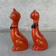 画像4: VINTAGE ANTIQUE CAT SALT AND PEPPER SHAKERS ヴィンテージ アンティーク 猫 ねこ ソルト＆ペッパー 塩胡椒入れ / 陶器 コレクタブル オブジェ 置物 雑貨 輸出用 日本製 JAPAN (4)