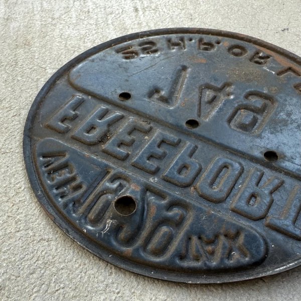 画像4: VINTAGE ANTIQUE FREEPORT PLATE ヴィンテージ アンティーク 車両登録税 プレート ナンバープレート ライセンスプレート / インダストリアル モーター系 ガレージ ディスプレイ 車 1929年 749 アメリカ (4)