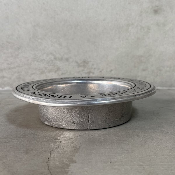 画像6: VINTAGE ANTIQUE WILTON COLUMBIA WINE BOTTLE COASTER ヴィンテージ アンティーク  ウィルトン トレー プレート ワインボトルコースター / インテリア ピューター 小物入れ 雑貨 店舗什器 アメリカ (6)