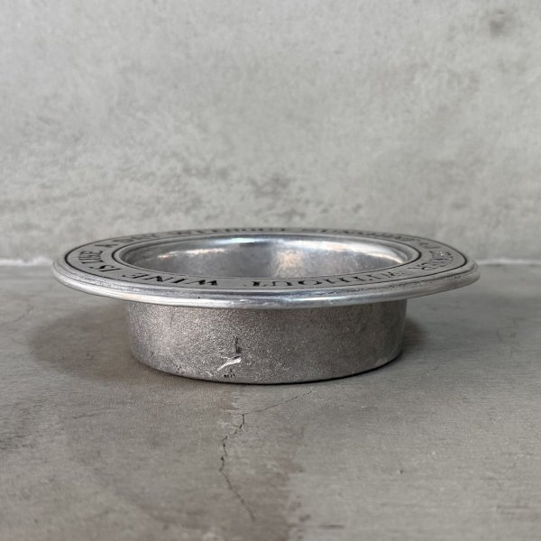 画像5: VINTAGE ANTIQUE WILTON COLUMBIA WINE BOTTLE COASTER ヴィンテージ アンティーク  ウィルトン トレー プレート ワインボトルコースター / インテリア ピューター 小物入れ 雑貨 店舗什器 アメリカ (5)