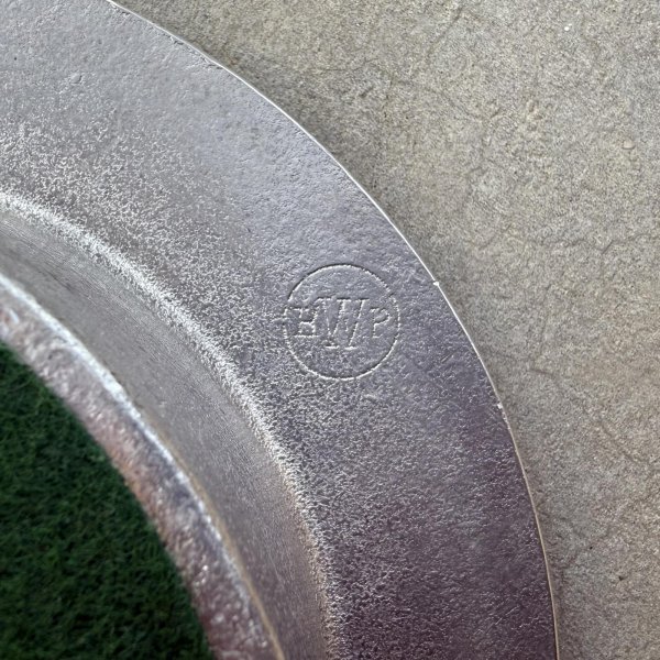 画像8: VINTAGE ANTIQUE WILTON COLUMBIA WINE BOTTLE COASTER ヴィンテージ アンティーク  ウィルトン トレー プレート ワインボトルコースター / インテリア ピューター 小物入れ 雑貨 店舗什器 アメリカ (8)