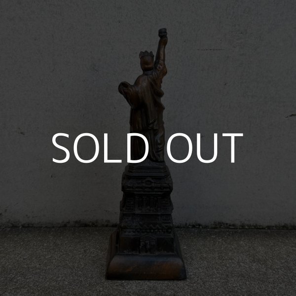 画像2: VINTAGE ANTIQUE STATUE OF LIBERTY THERMOMETER ヴィンテージ アンティーク 自由の女神 温度計 / コレクタブル オブジェ インテリア ディスプレイ 置物 雑貨 アメリカ (2)